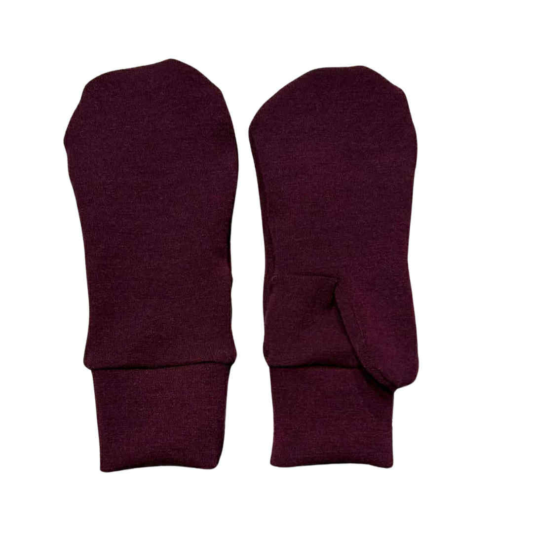 Women’s Medium 97/3 Mittens in Black Raspberry