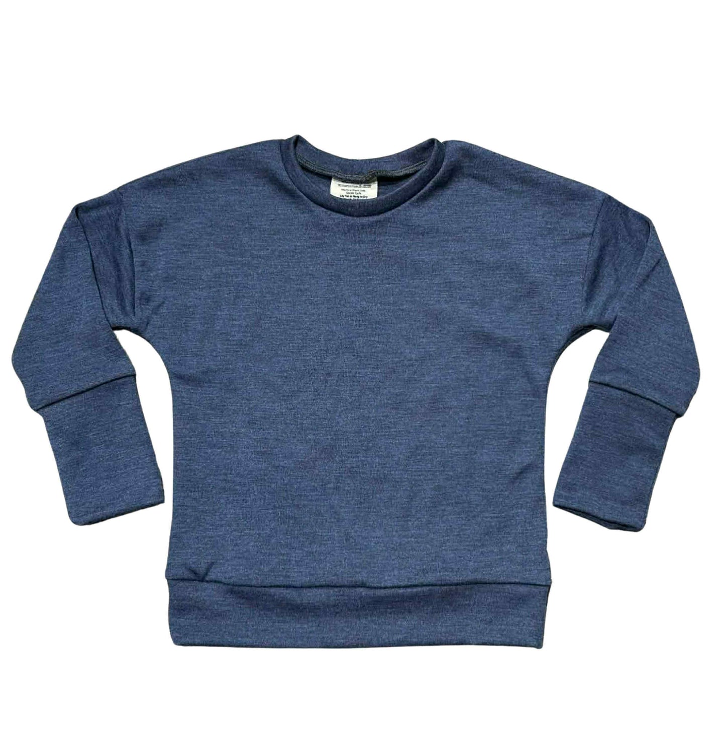 3-6Y Finland Fabric Endurance Dolman in Indigo Melange