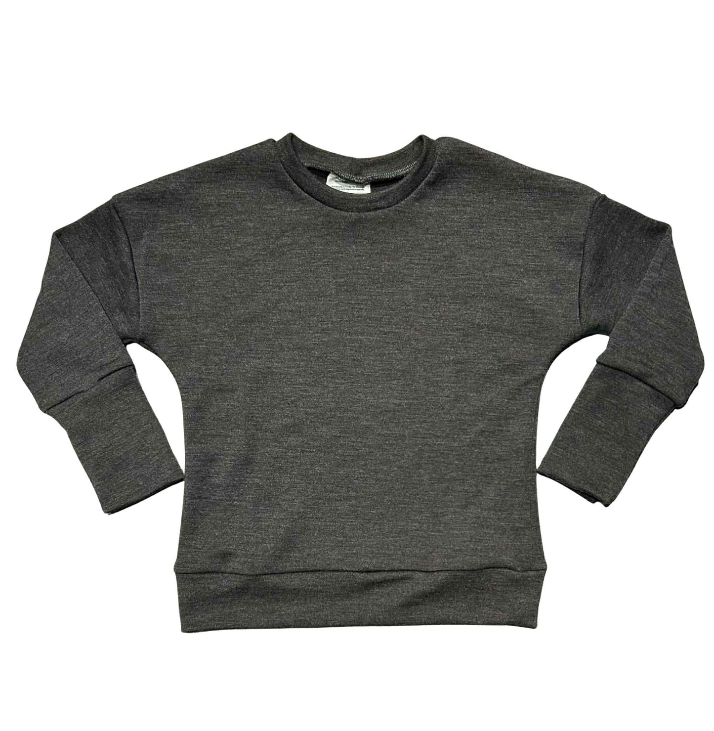 3-6Y Finland Fabric Endurance Dolman in Charcoal Melange