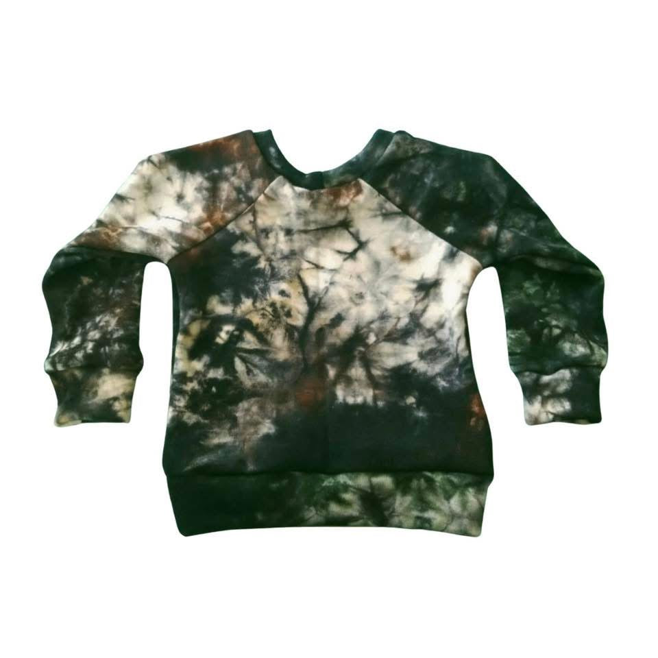6 Month Banded Raglan in Woodland Fox DD Finland Fabric