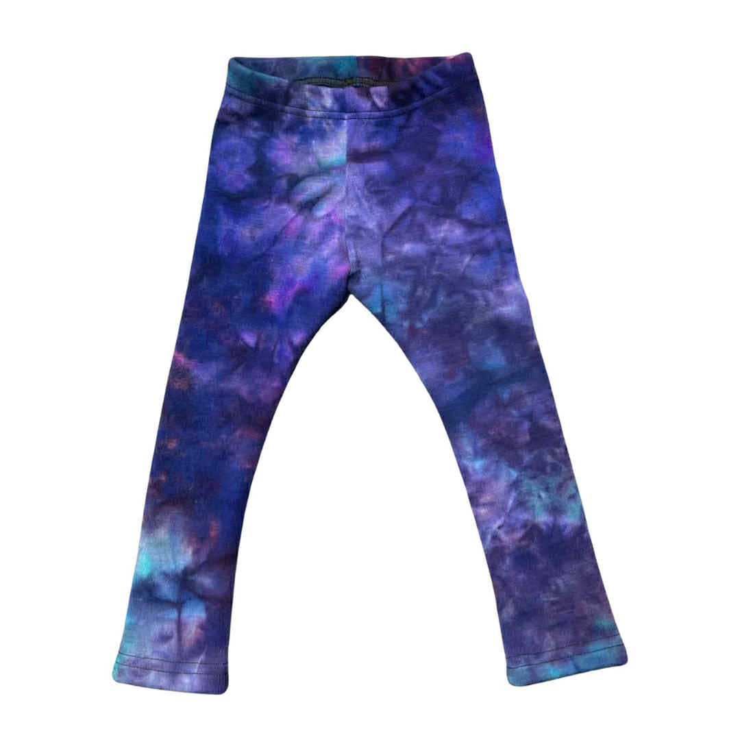 2T Luxweight Leggings in Blue-Purple Corner of Electric Rainbow DD