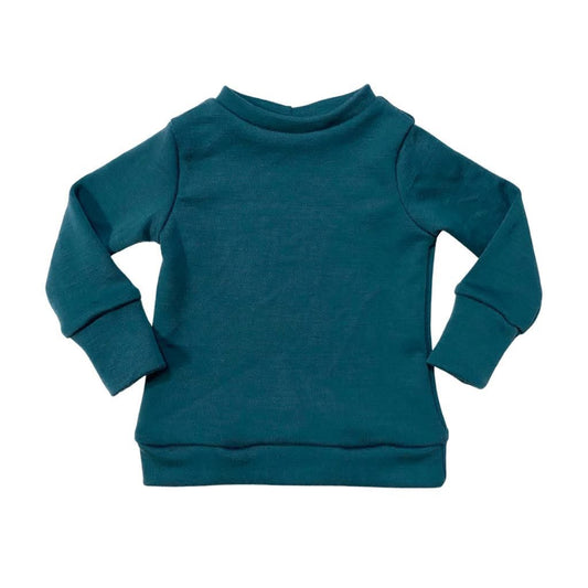 6M Slim Fit Banded Tee in Teal Finland Fabric