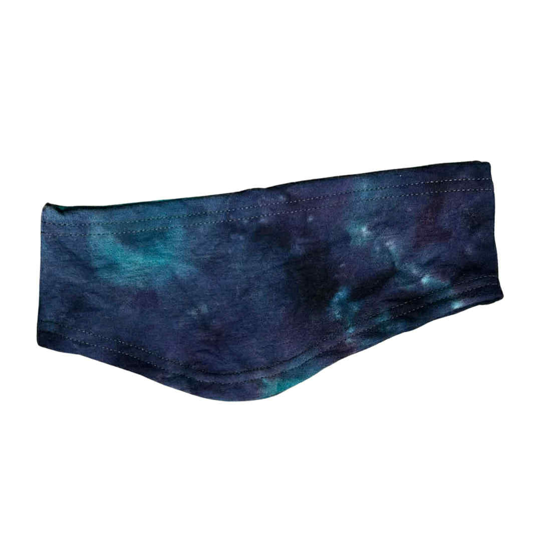 Adult Large Ear Warmer Midweight 2.0 in Purple-Teal DD