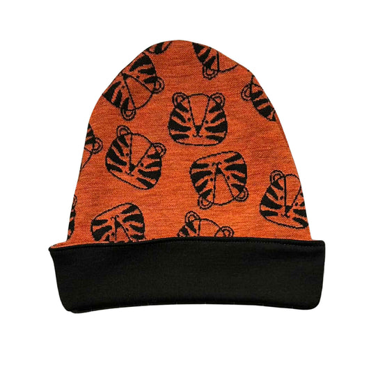 4-5T Finland Fabric Reversible Beanie Tiger w/ Black