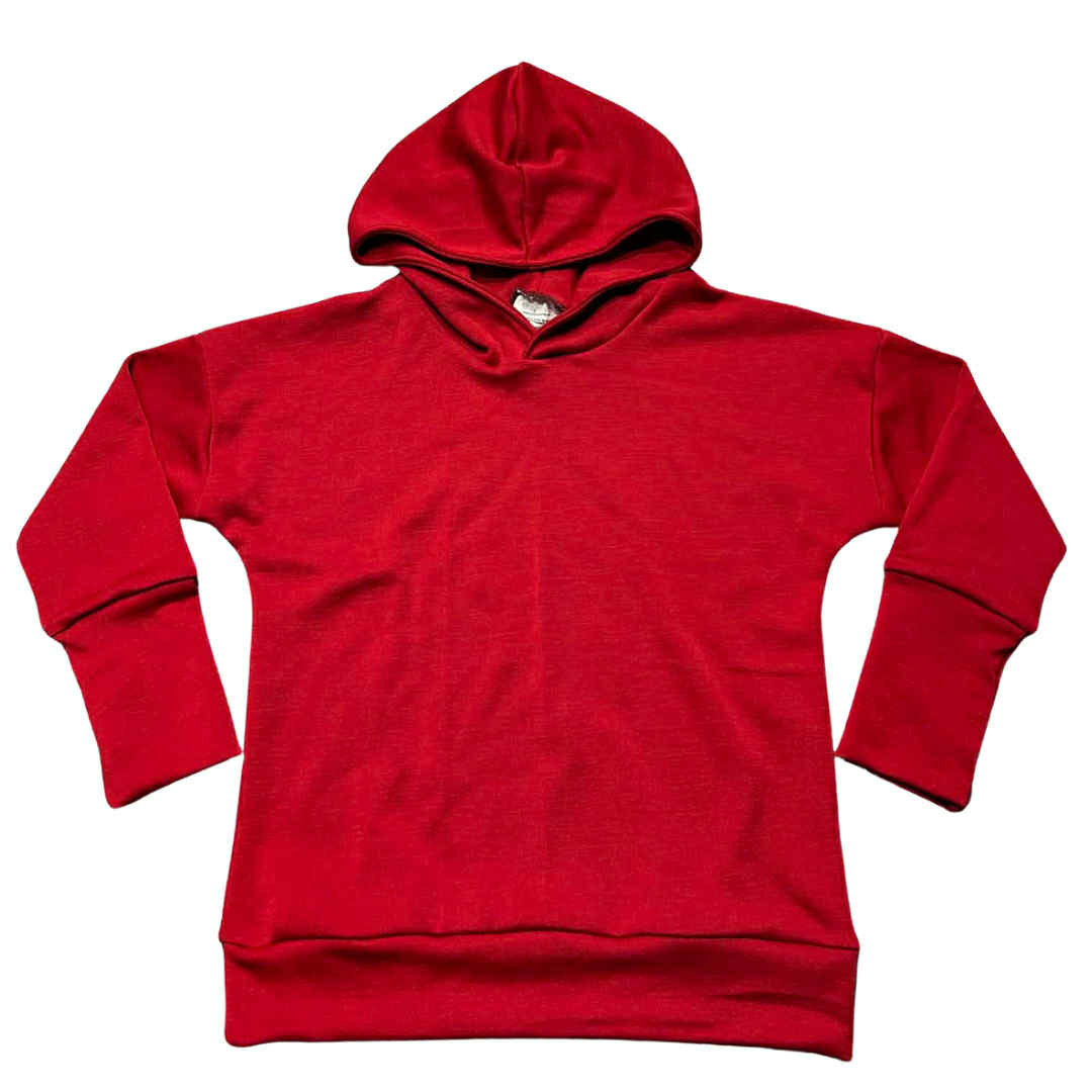 6-9Y Finland Fabric Endurance Dolman w/ Hood in Red