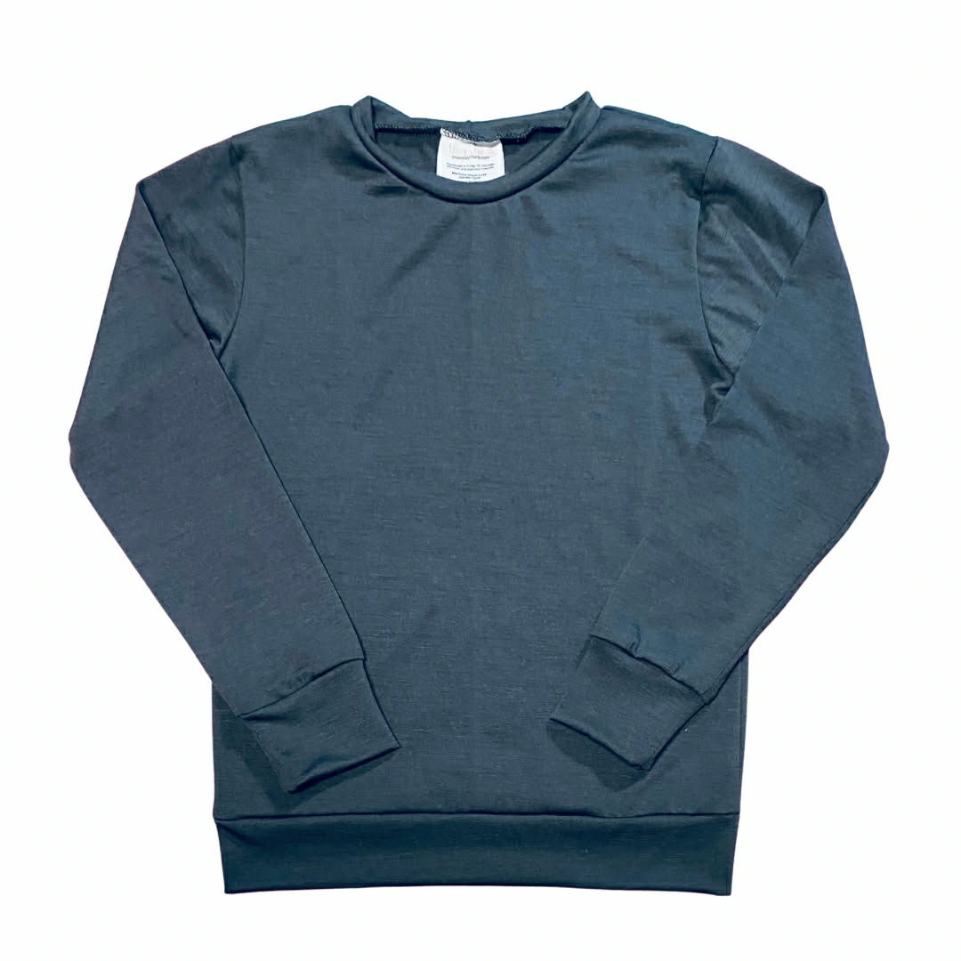 7Y Jersey Slim Fit Banded Tee in Charcoal