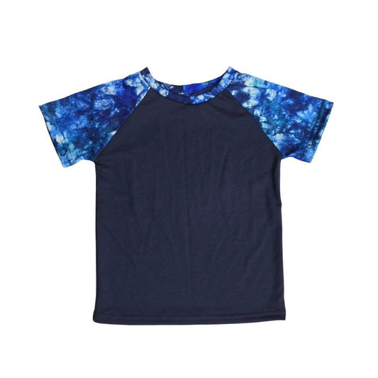 Jersey - 3T Children’s Raglan in Navy with Blue DD Accents