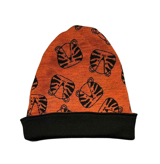 2-3T Finland Fabric Reversible Beanie Tiger w/ Black