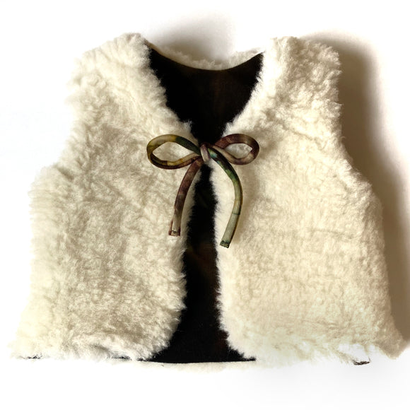 Children's Reversible Merino Wool Fleece Vest